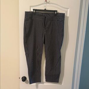 Black and Toupe Checkered Pants